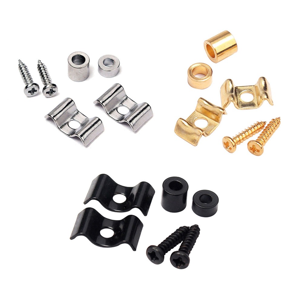 Description Picture 6 of item2pcs Metal Retainers With Screws For Telecaster Guitar String Guides Reduce Friction For ST SQ Electric Guitar Accessories