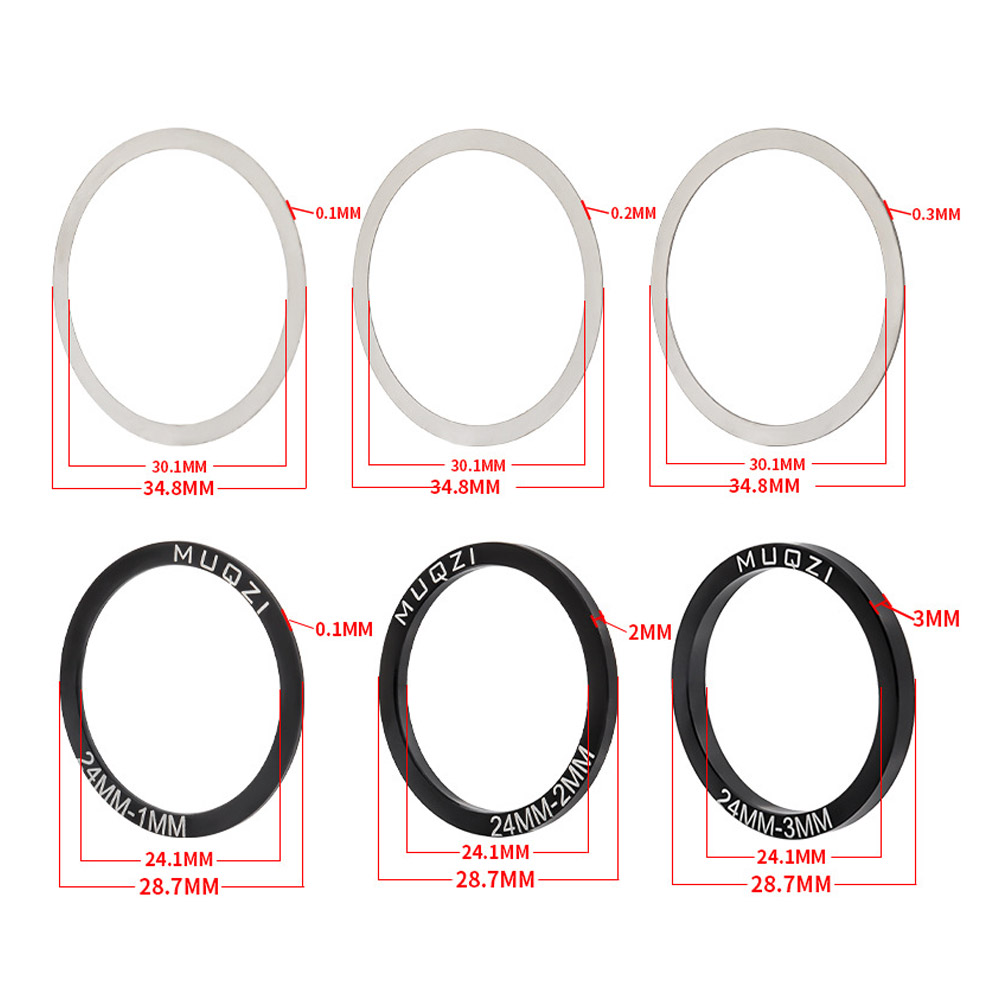 Description Picture 4 of itemBike Gasket Bottom Bracket Washer 30mm Crankset Shim Stainless Steel Washer 24mm 29mm For BB86/91/92/BB30/PF30